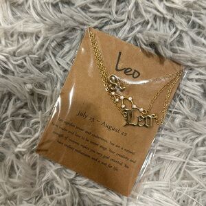 NWT Leo Zodiac Sign Necklace pack of 3